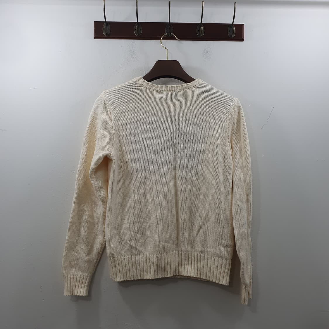 M 폴로랄프로렌 여성 아이보리 성조기 긴팔 니트 스웨터 상품이미지7