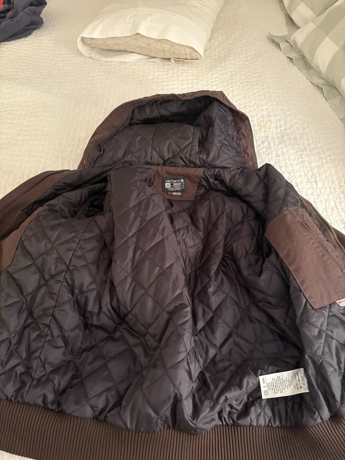 칼하트 J130 후드 자켓 다크브라운 상품이미지2