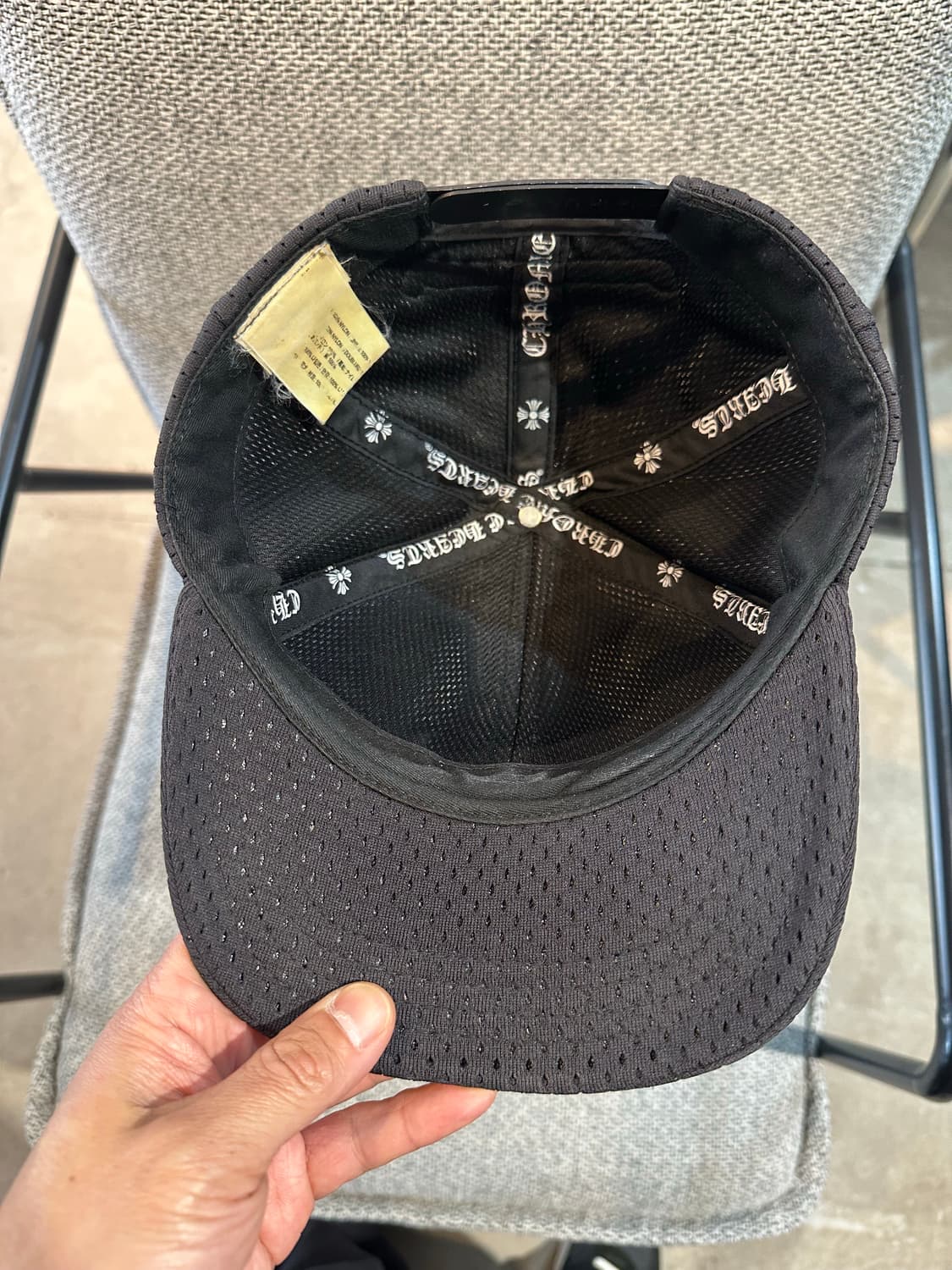 정품 크롬하츠 블랙 메쉬 베이스볼캡(올메쉬에디션) 상품이미지4