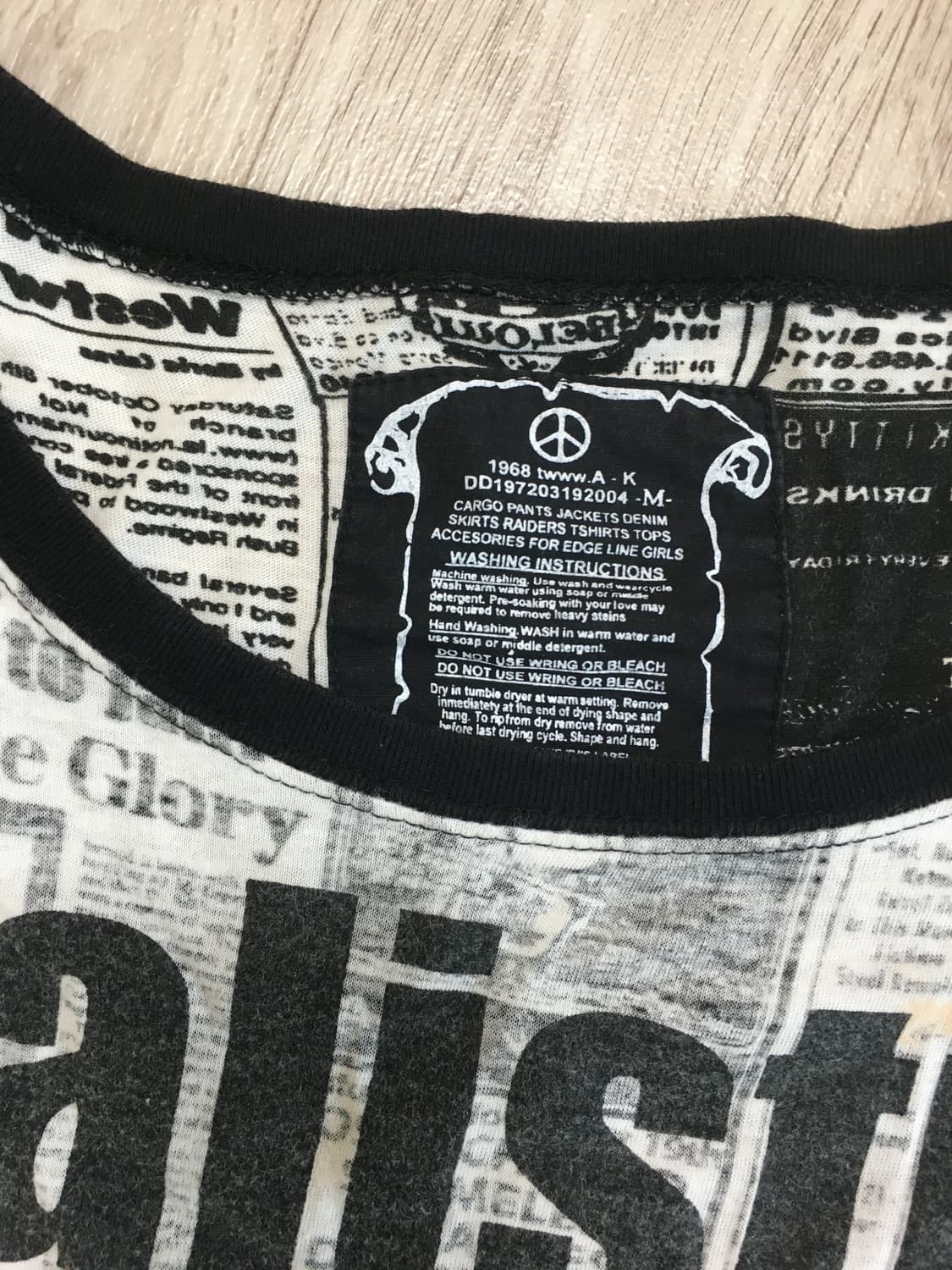 vintage lettering reversible tee 상품이미지5