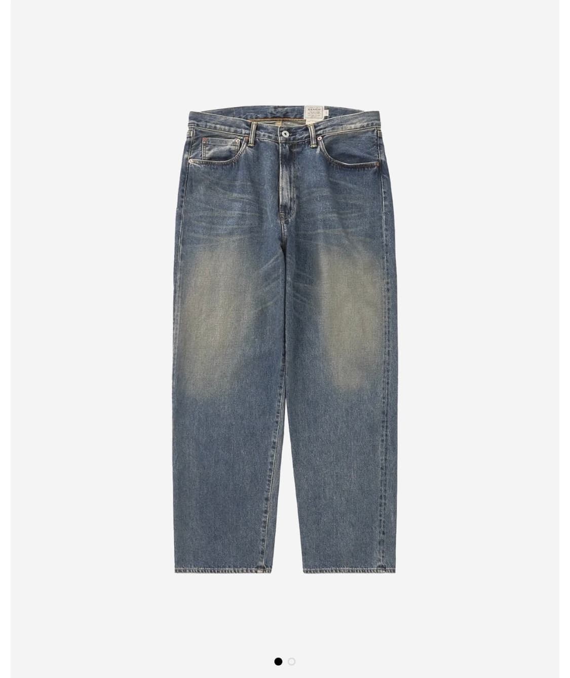 구매) KHAKIS CROFT RELAXED JEAN MID BLUE L 상품이미지1