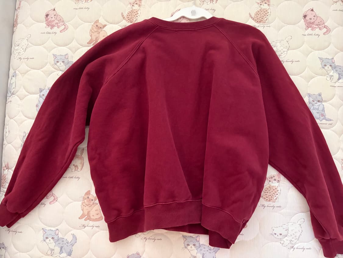 버건디 맨투맨 빈티지 상품이미지2