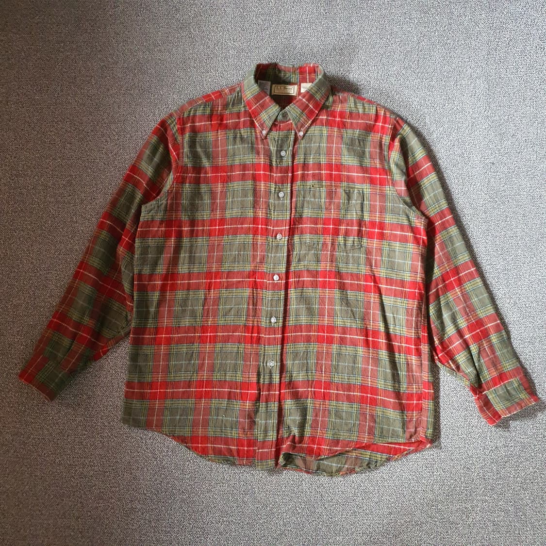 80s L.L.Bean 체크 셔츠  no.63 상품이미지1