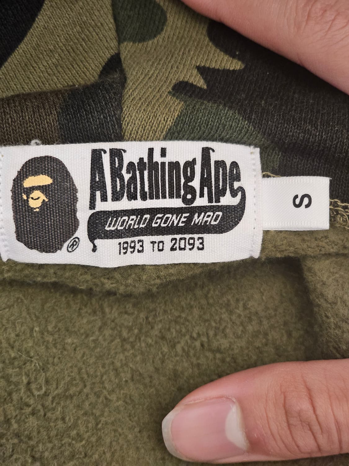 오늘만!!!!!급처  베이프 후드집업 녹계  상품이미지3