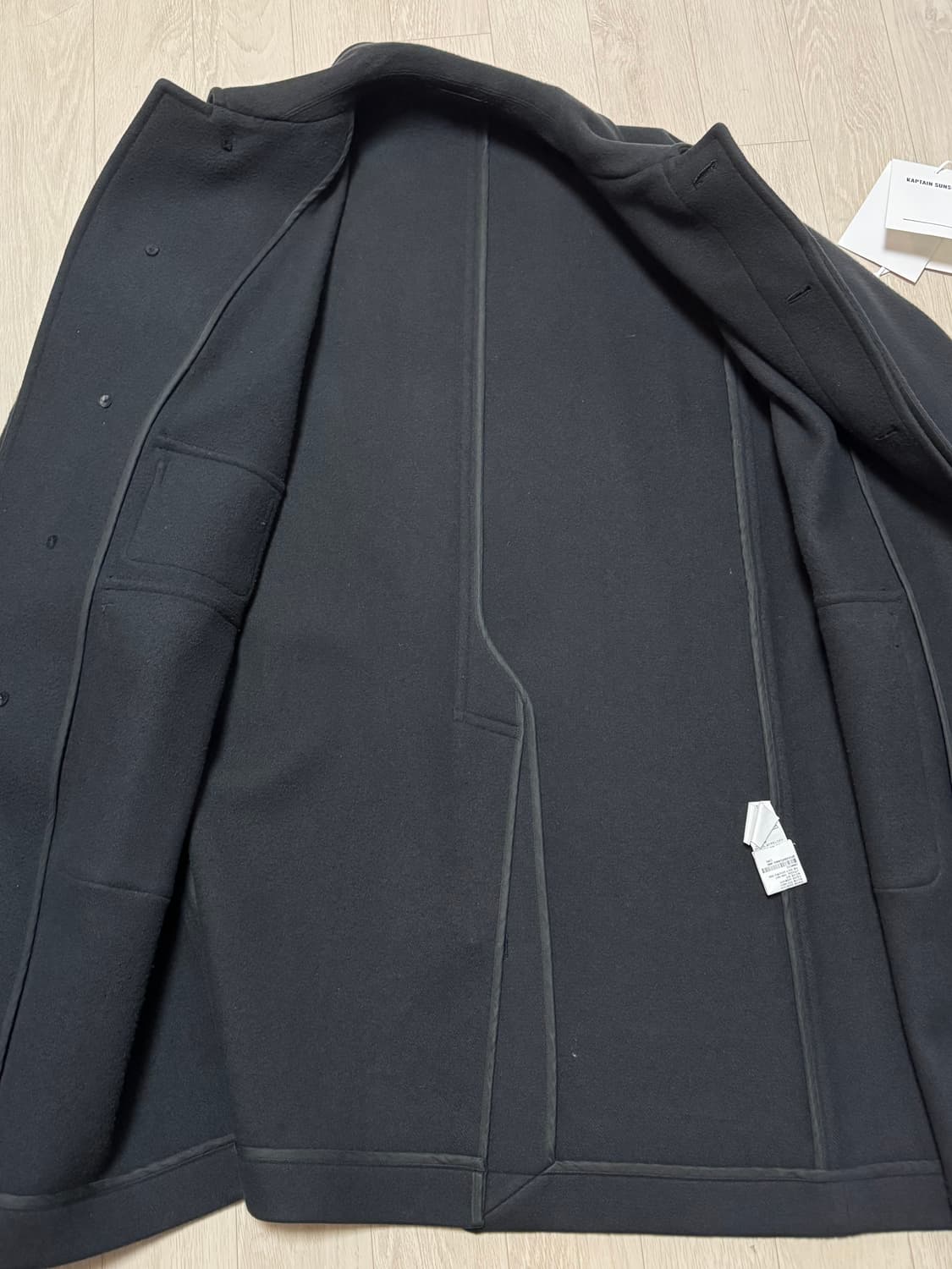 22fw 캡틴선샤인 트레블러 코트 비이커 별주 챠콜 42사이즈 상품이미지4
