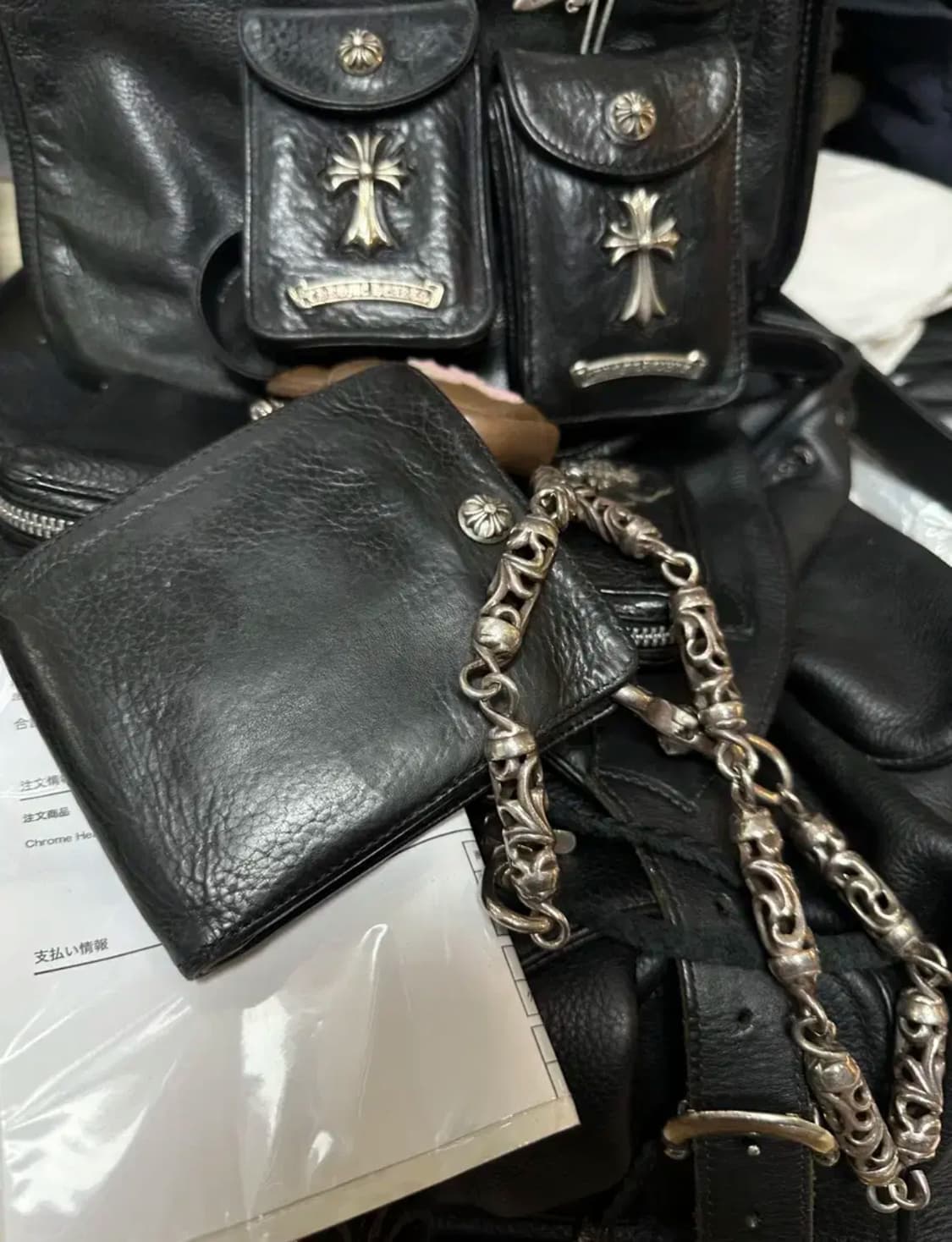 크롬하츠 크로스 원볼 반지갑 상품이미지7