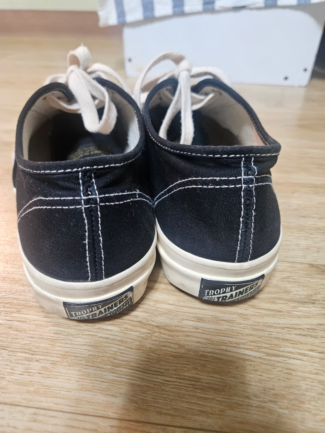 (260)트로피클로딩 밀 보트 슈즈 블랙x크림 상품이미지3