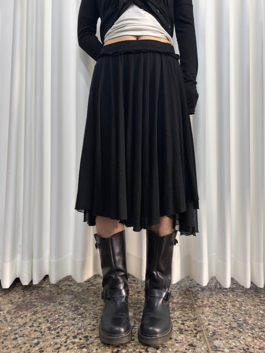 primo valore layered midi skirt 상품이미지1