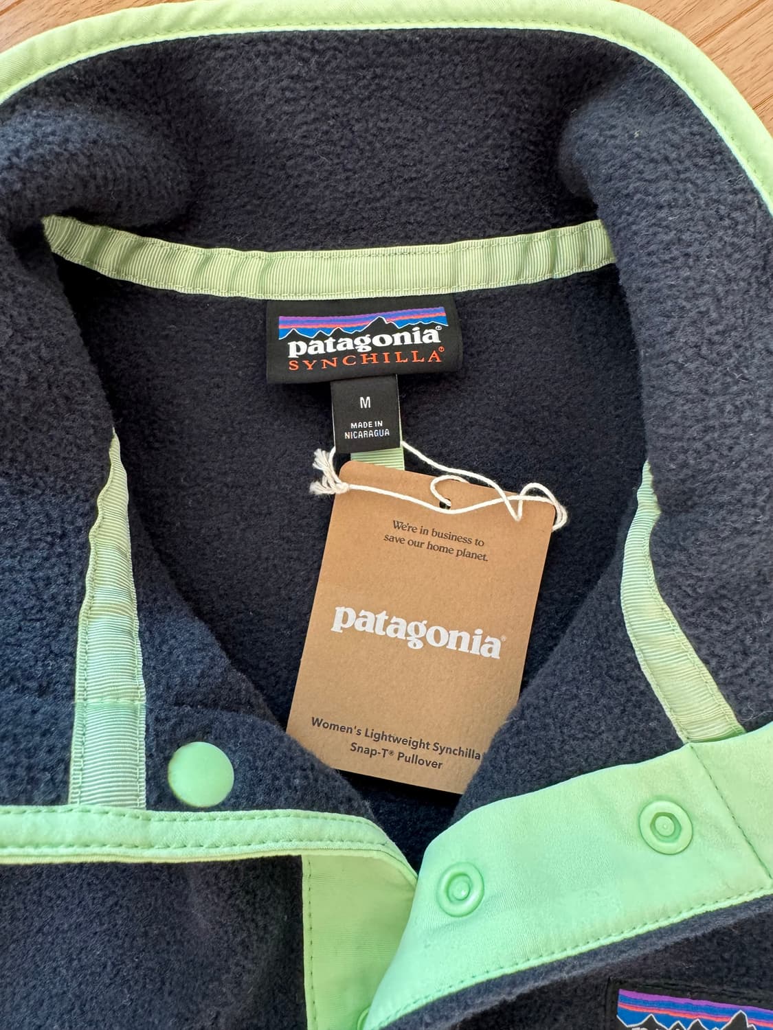 파타고니아 LW 신칠라 스냅티 풀오버 에코퍼플 새제품 상품이미지4