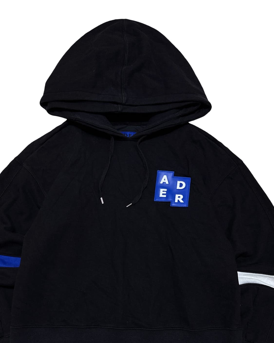 아더에러 테트리스 레더패치 블랙 후드티 상품이미지2