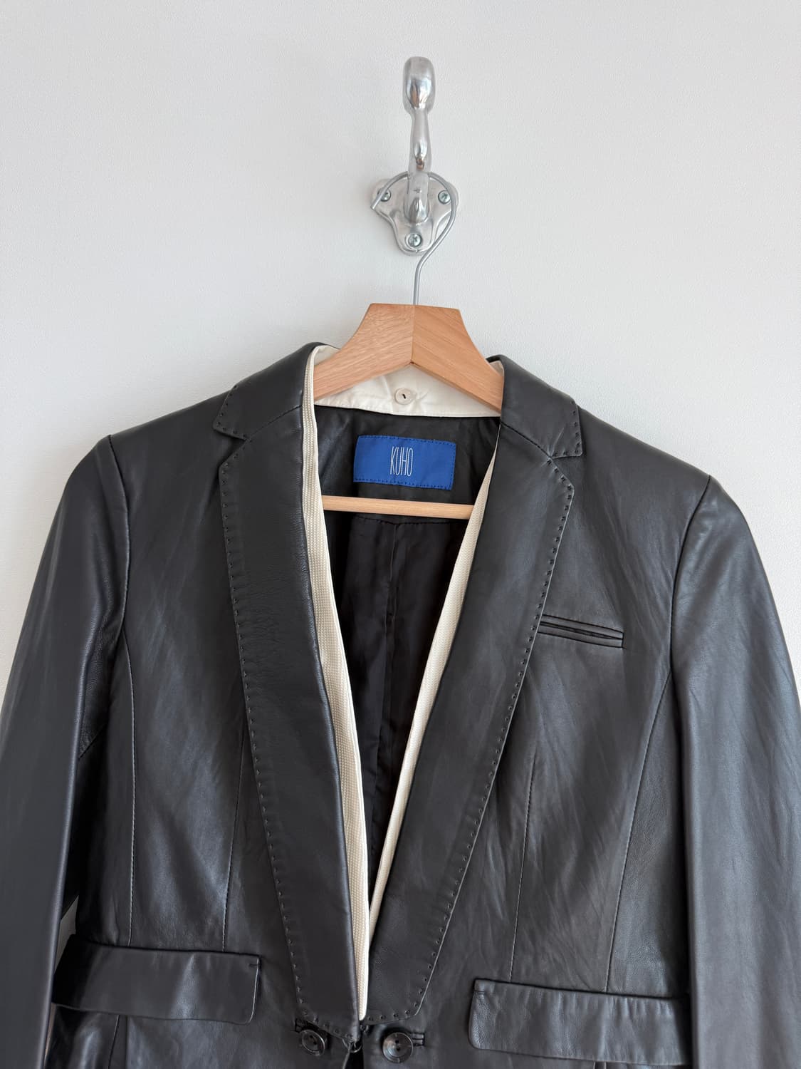 구호(KUHO) 램스킨 레더 자켓 상품이미지2