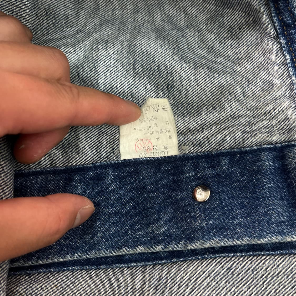 100 LEE 리 80s 쌍방울 데님 자켓 상품이미지6