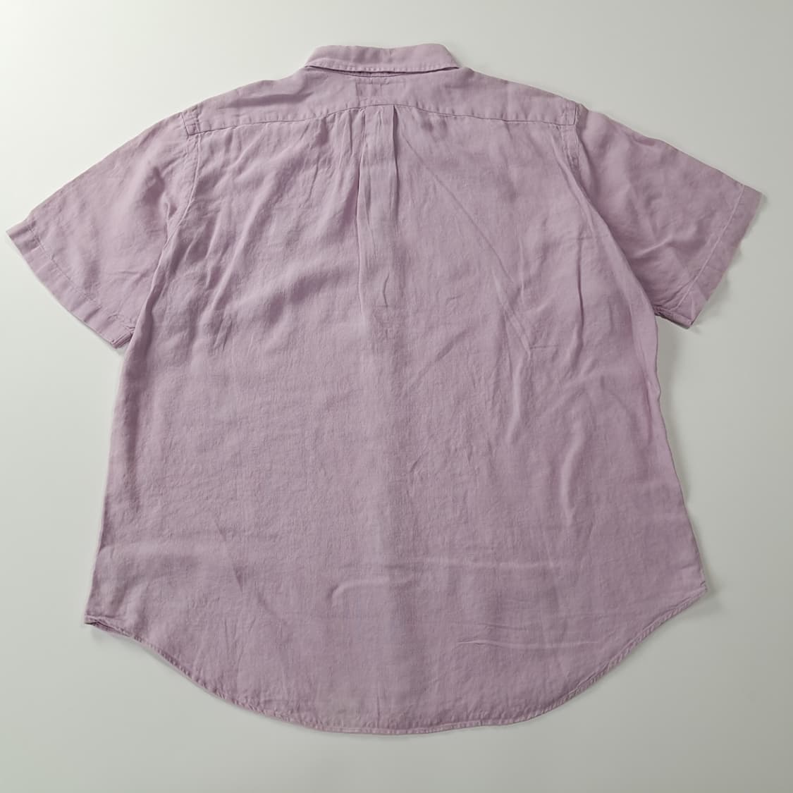 CK704 XL 폴로 90s 린넨 라벤더 반팔 셔츠 남방 상품이미지7