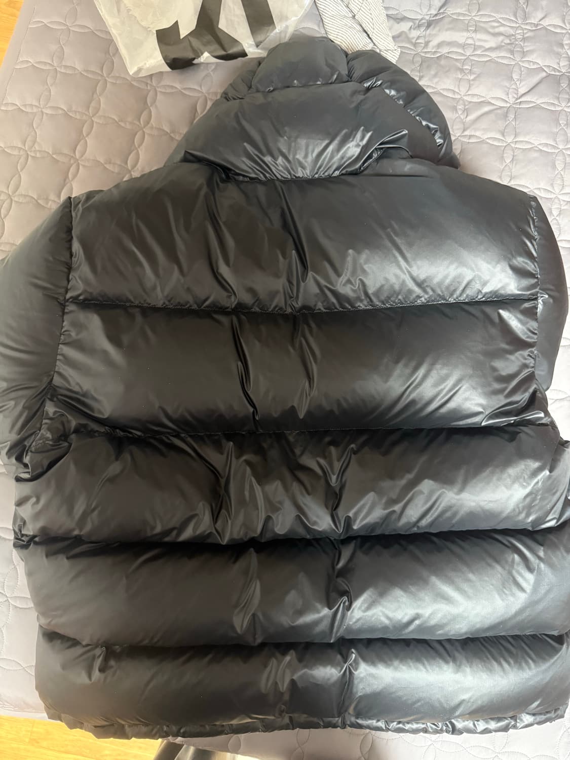 m) 스투시 다운 파카 마이크로 립스탑 팬텀 블랙 상품이미지4