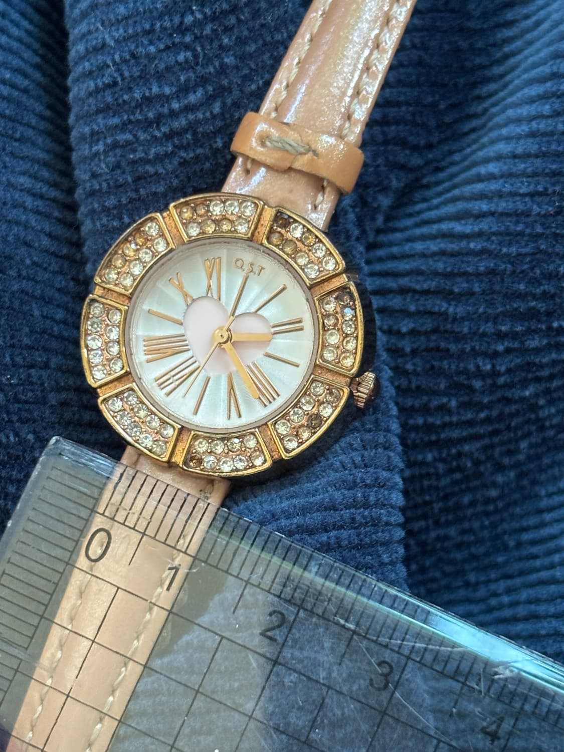 vintage ost heart leather band watch 상품이미지2