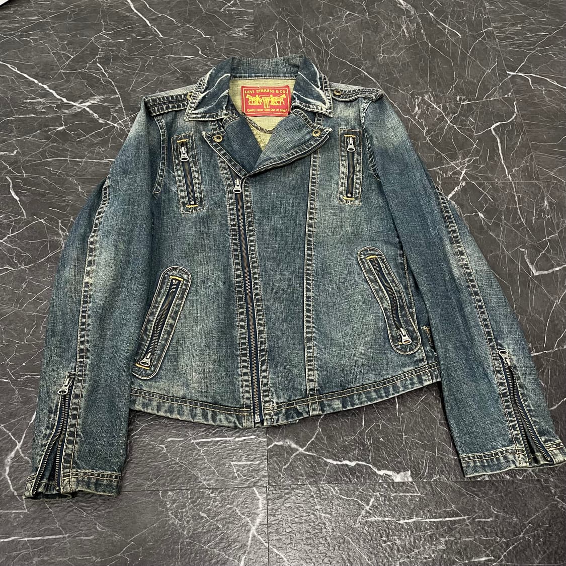 L 리바이스 데님 라이더 자켓 상품이미지5