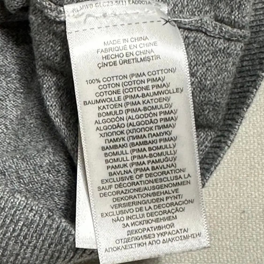 폴로랄프로렌 블랙 포니 그레이 피마 코튼 니트 상품이미지5