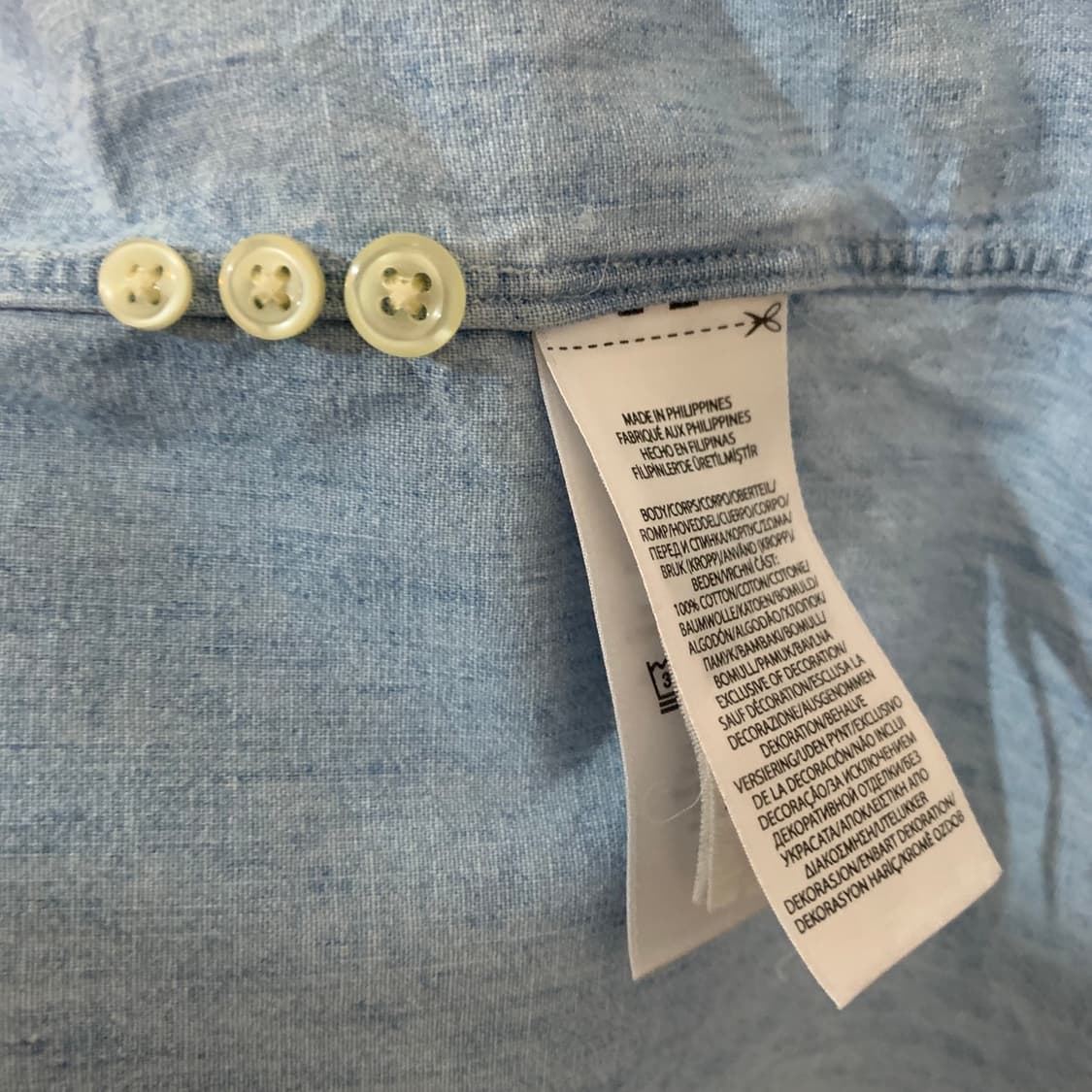 S 폴로랄프로렌 클래식핏 샴브레이 멀티 포니 셔츠 남방 상품이미지5