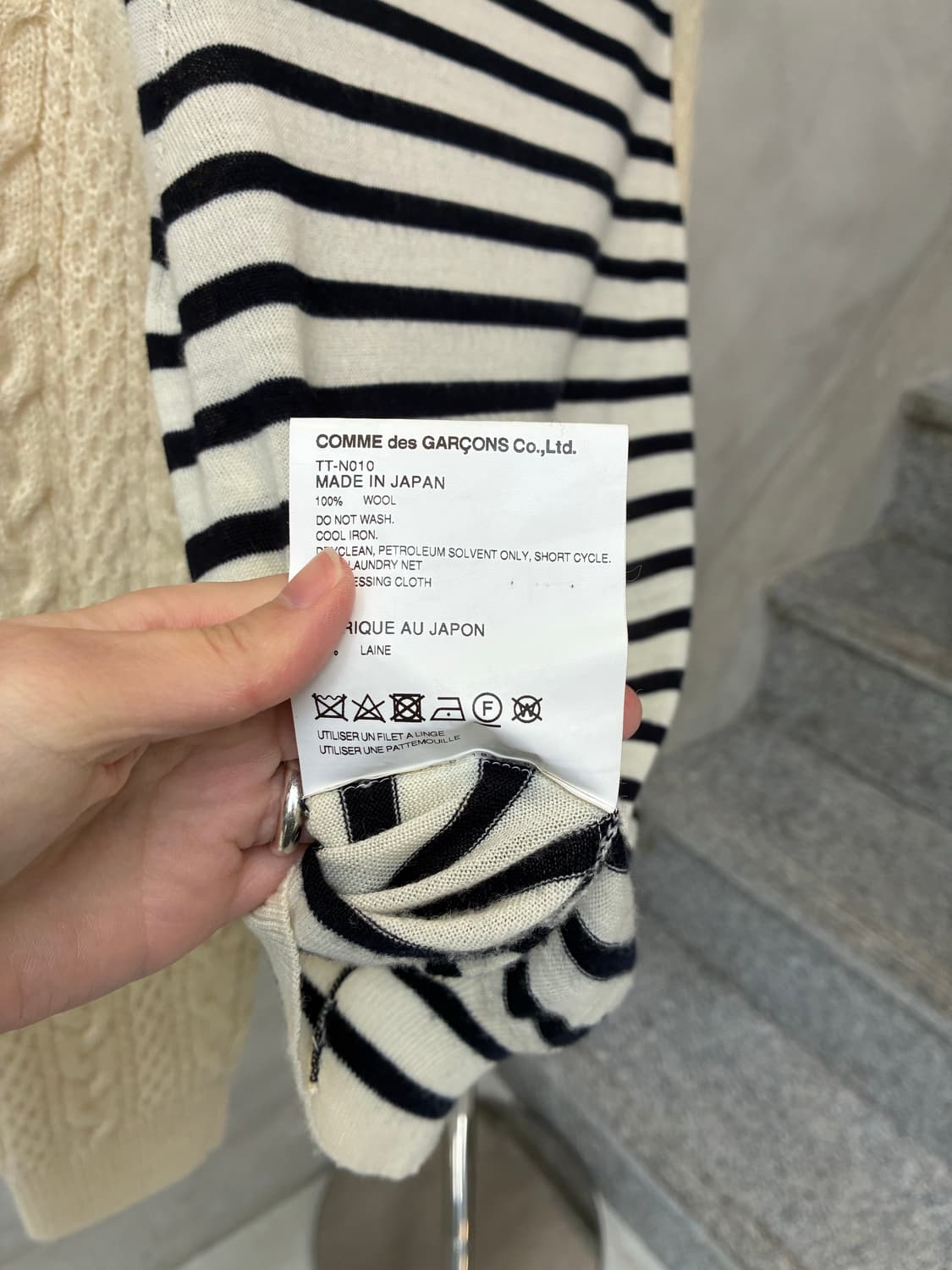 꼼데가르송 트리콧 니트 상품이미지8