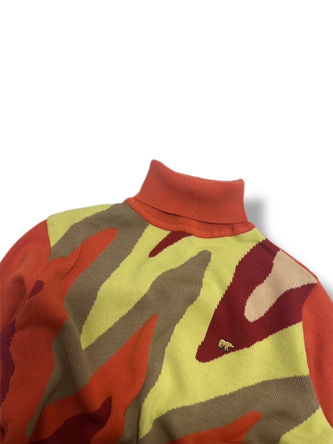 잭니클라우스 패턴 목폴라 니트 상품이미지2