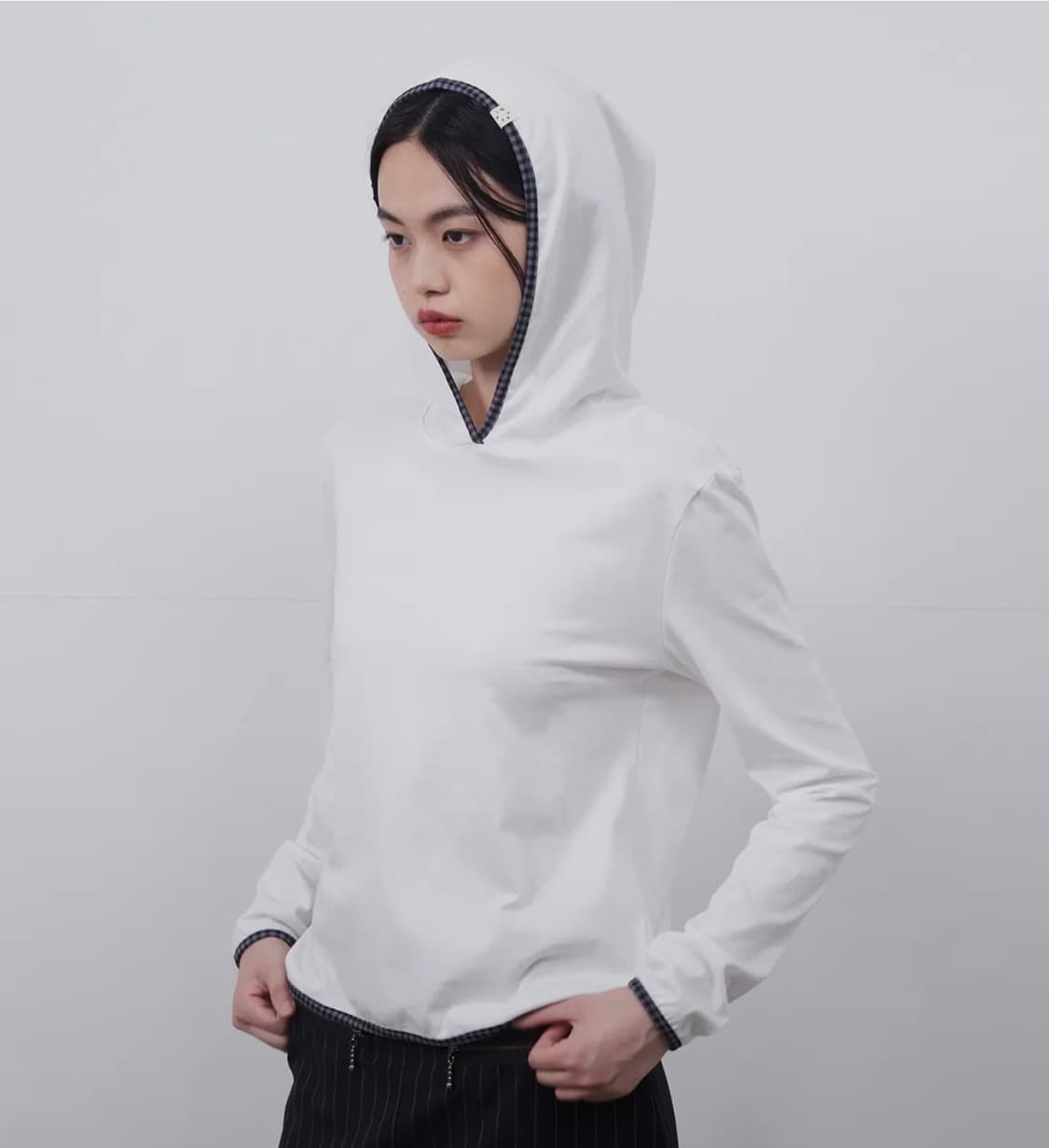 오헤시오 Long hooded T-shirt 상품이미지1