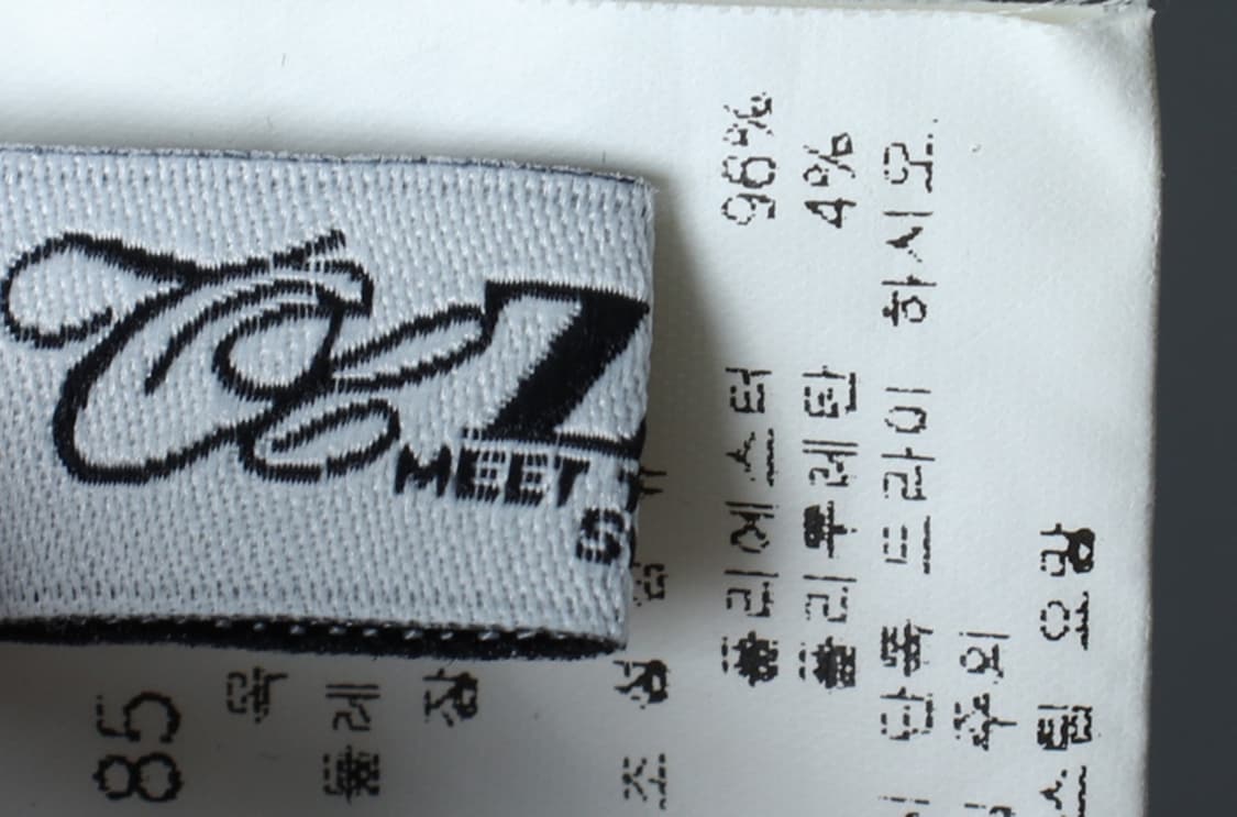 W(M) 주크 쥬크 반팔 티셔츠 블라우스 아이보리 무지-7BA9 상품이미지6