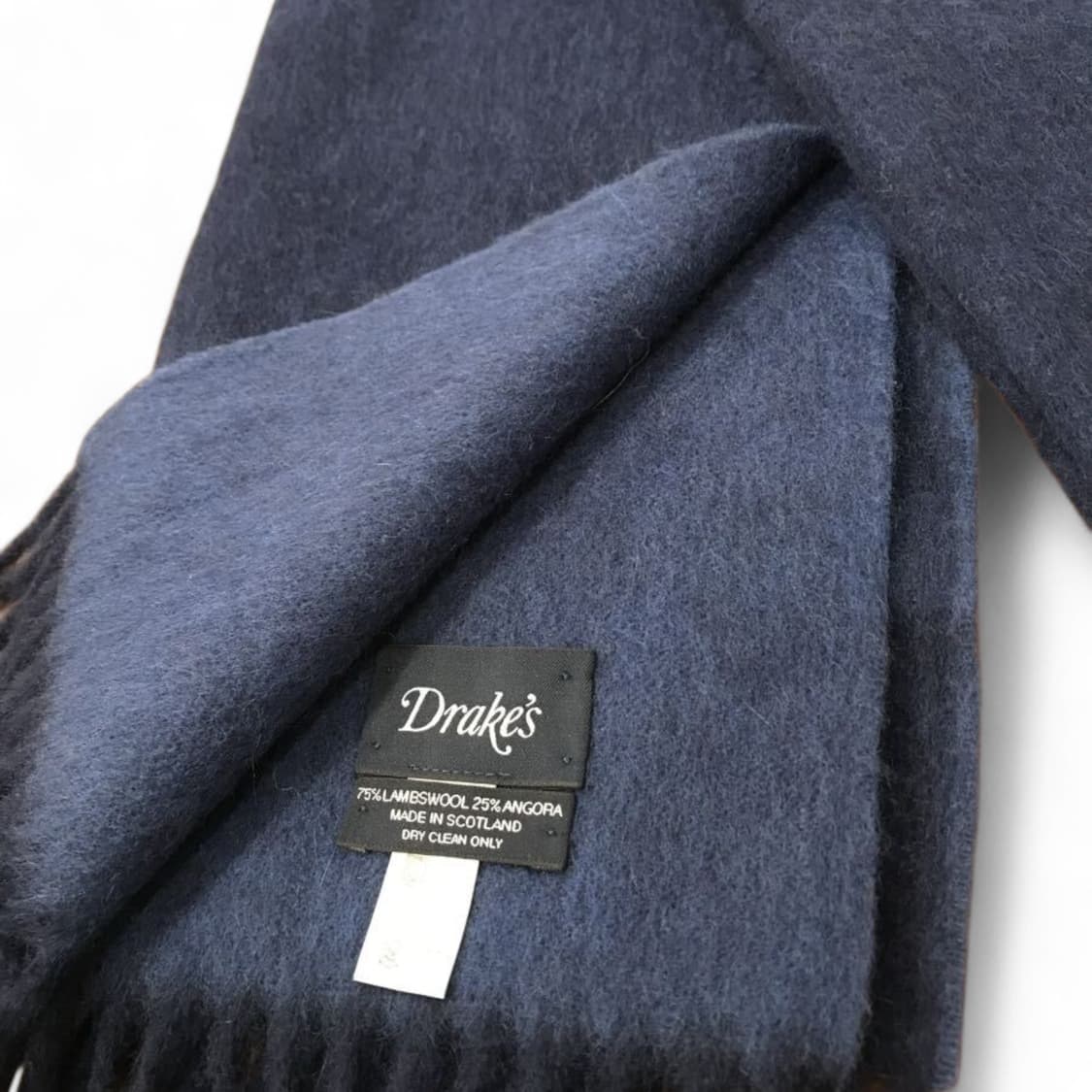 드레익스 앙고라 울 머플러 네이비 미품 상품이미지4