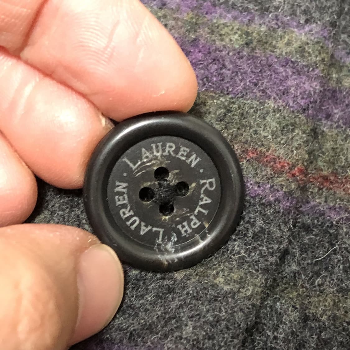 (ONE SIZE) 폴로 랄프로렌 POLO 체크 패턴 판초 머플러 상품이미지2