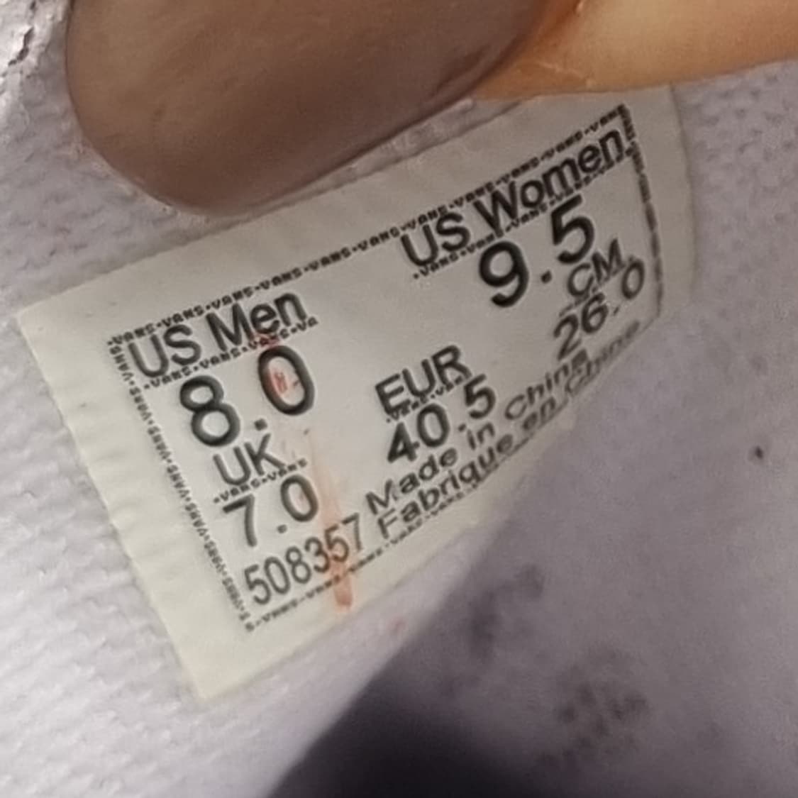 반스 어센틱 커스텀 스니커즈 260 상품이미지6