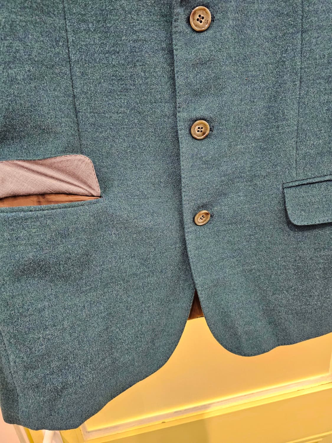 90's Daniel Cremieux 청록 캐시울 자켓 상품이미지5