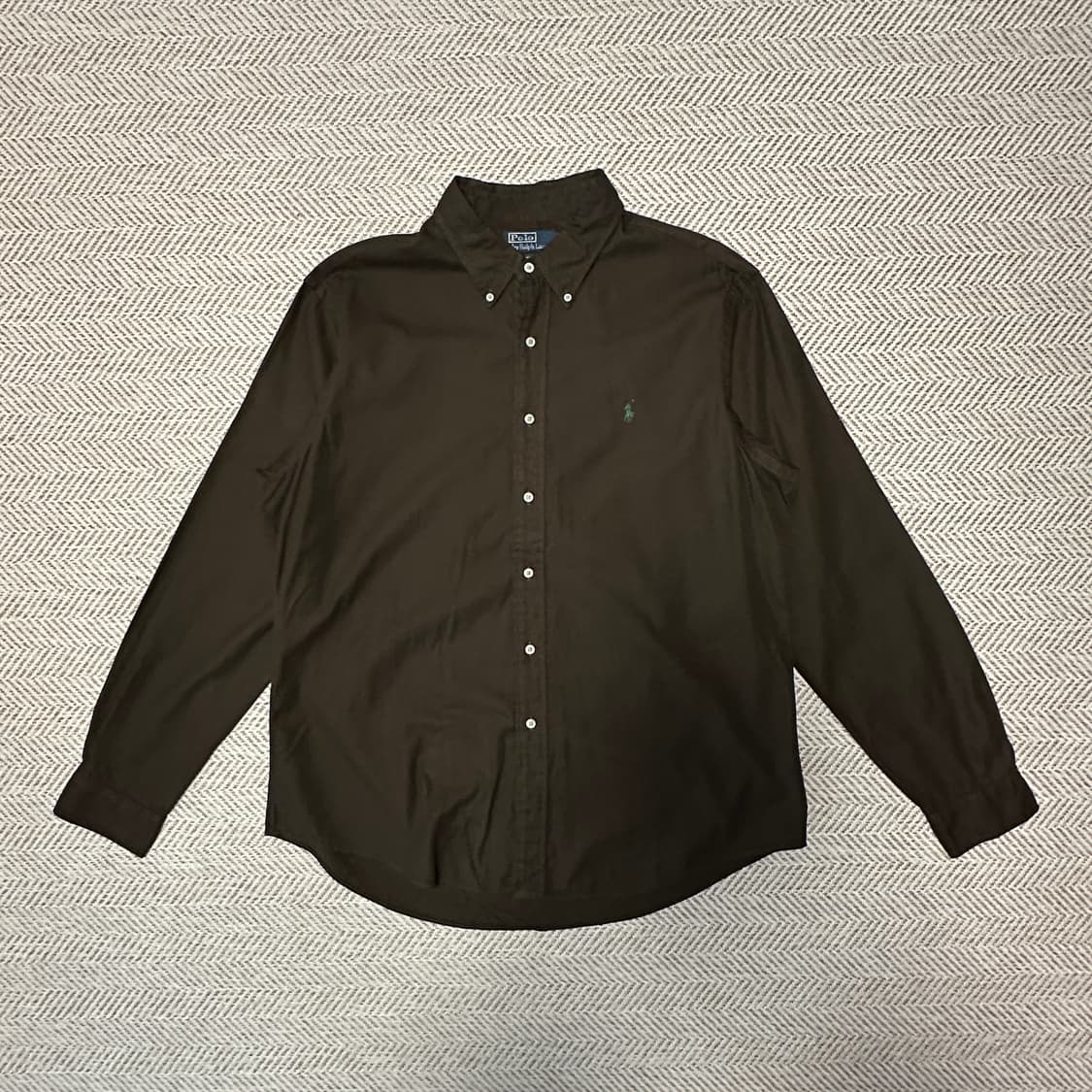 POLO RALPH LAUREN oxford shirt darkbrown 상품이미지1