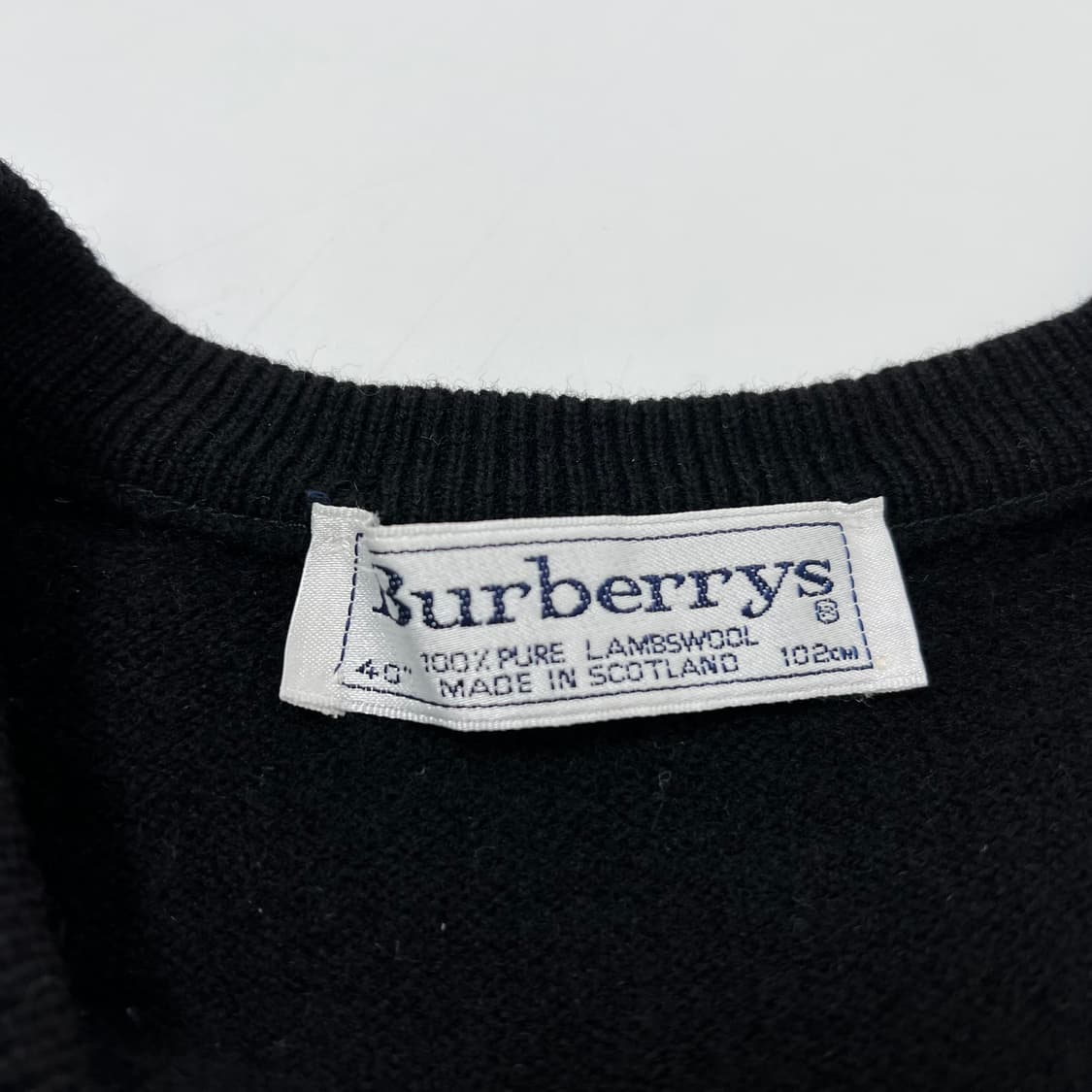 Burberry 버버리 오리지날 기마로고 블랙 니트조끼 상품이미지4