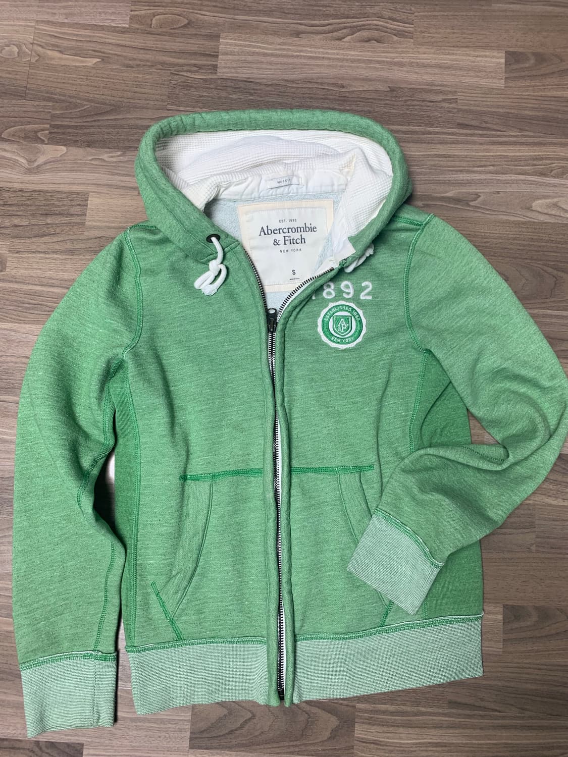 아베크롬비 후드집업,S,연두 상품이미지5