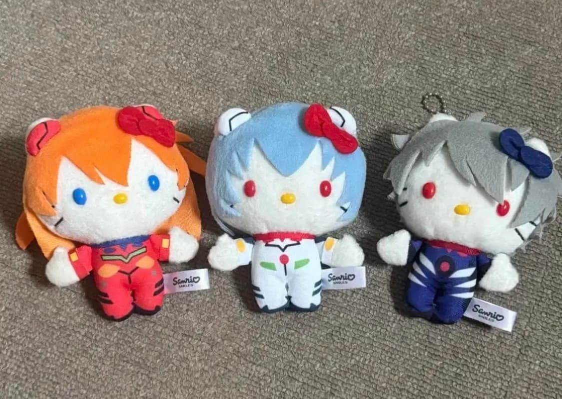 헬로키티 에반게리온 키링 일괄 판매 상품이미지1