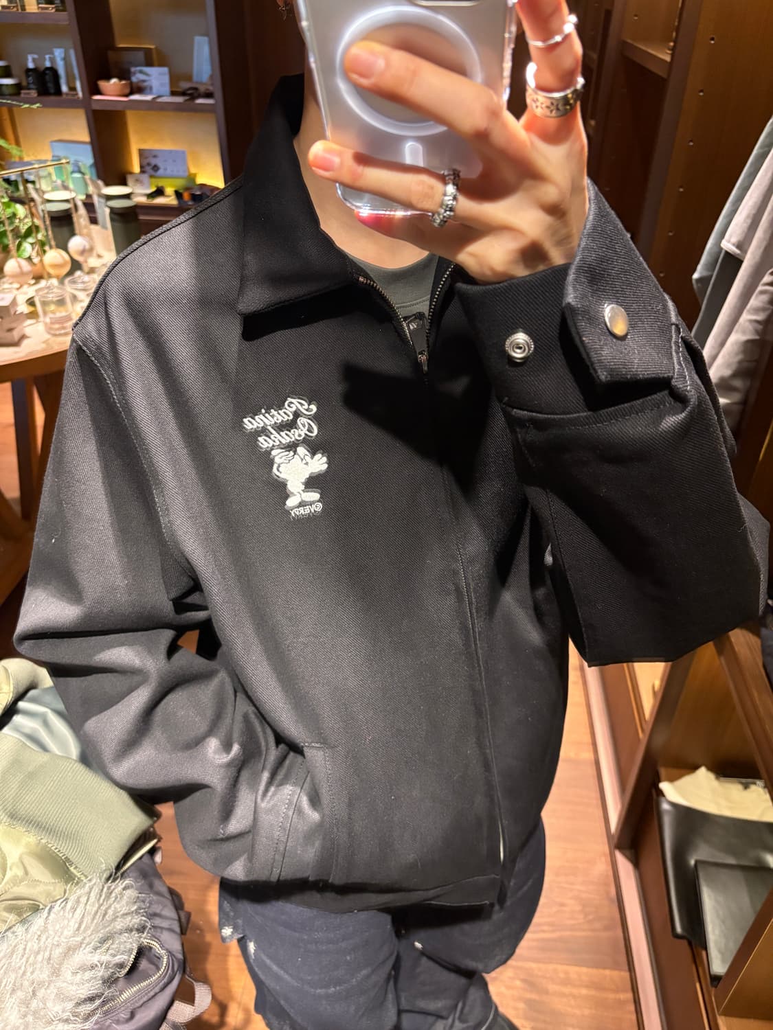 X patina graphic cotton work jacket 상품이미지1