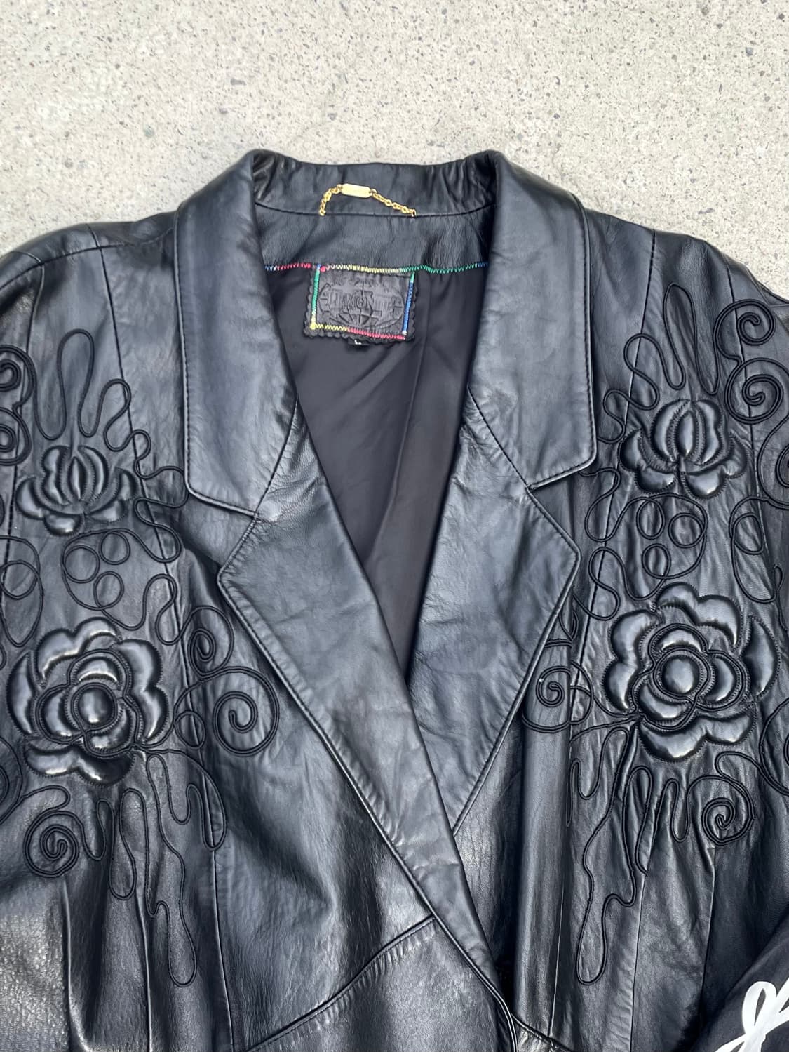 Black floral cord embroidery jacket 상품이미지1