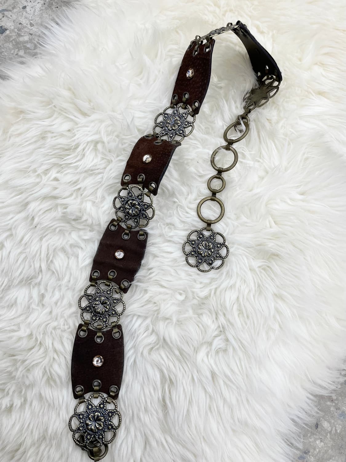 오리엔탈 엔틱 플라워 체인 벨트 상품이미지6