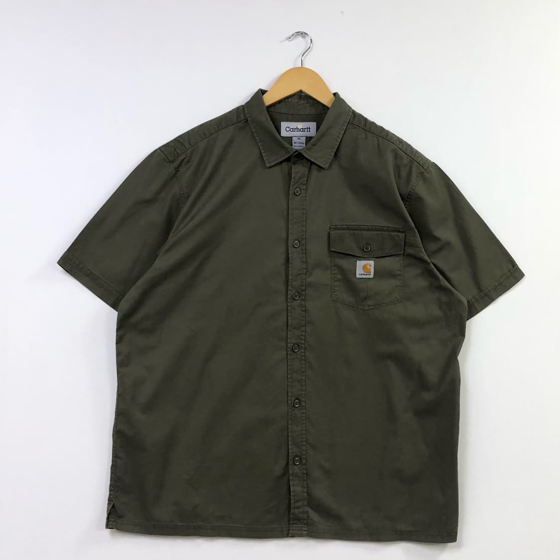 XL 칼하트 카키 워크 셔츠 상품이미지2