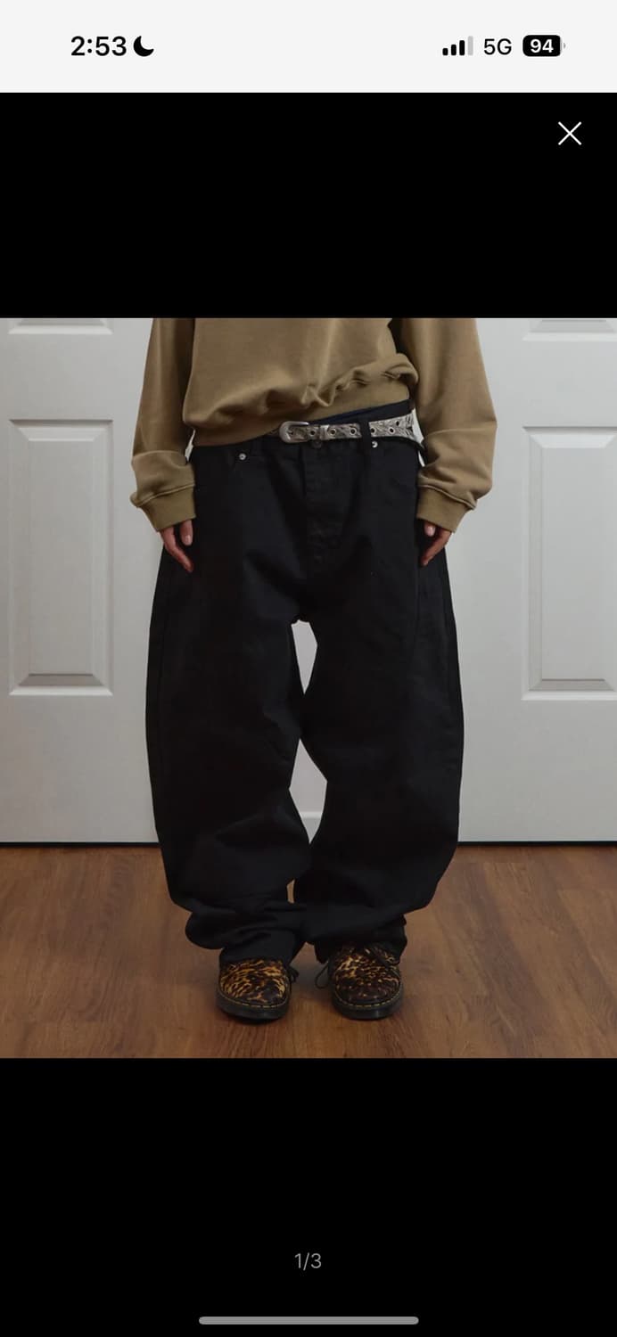 9999archive Flow slit curved pants 상품이미지1