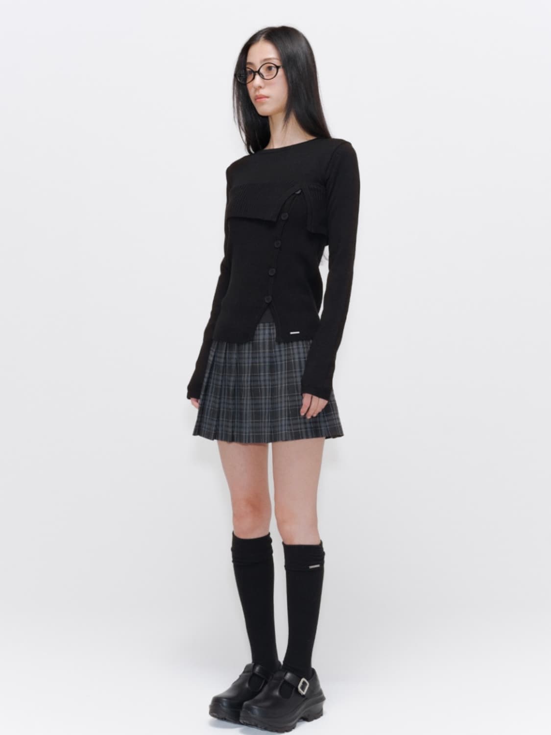 미세키서울 레이어드 플립 니트 상품이미지5