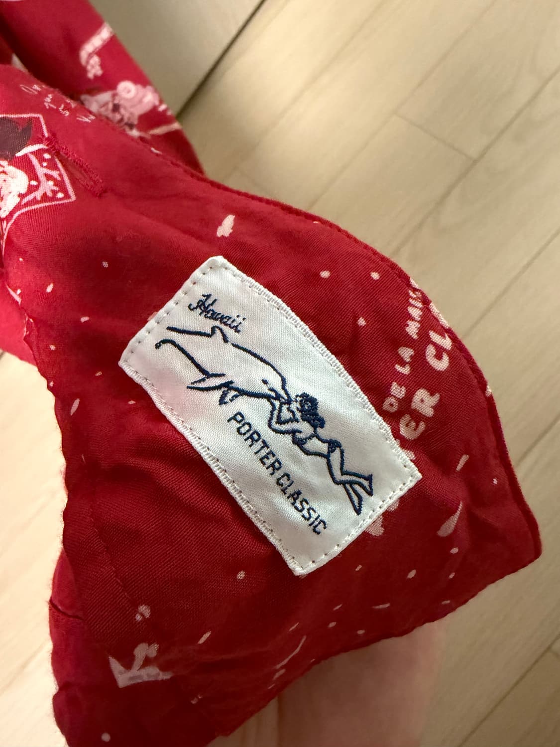 [M] 포터 클래식 알로하 하와이안 레이온 셔츠 레드 상품이미지3