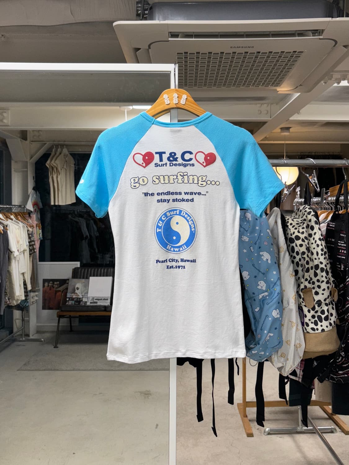 T&C 레글런 서핑 티셔츠 상품이미지1