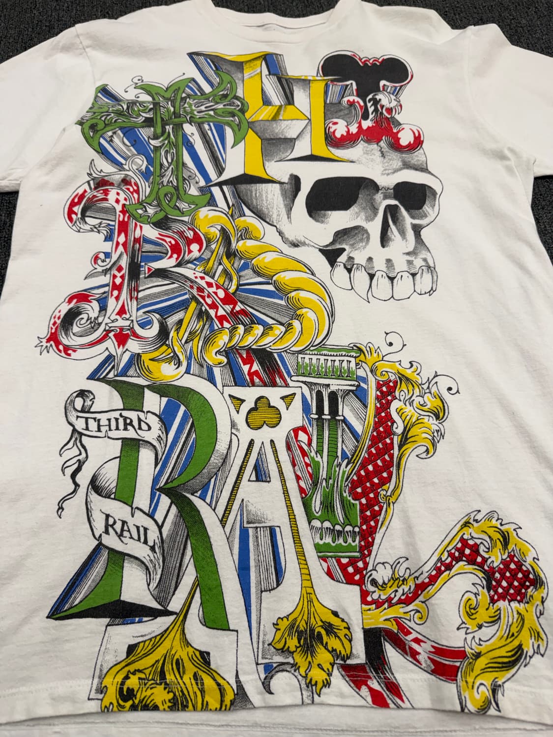 M) 3rd Rail 빈티지 프린팅 반팔 티셔츠 상품이미지3