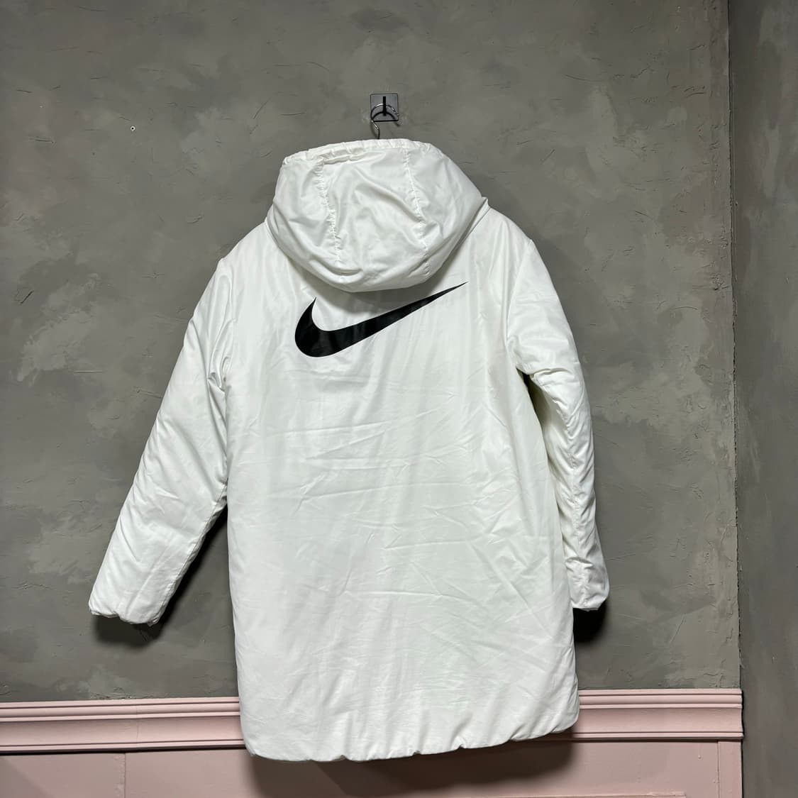 나이키 스우시 빅로고 양면 패딩 화이트 상품이미지3