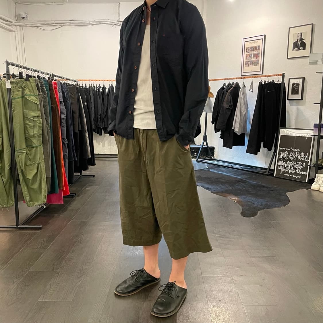 꼼데가르송 옴므 레드 스티치 셔츠 상품이미지4