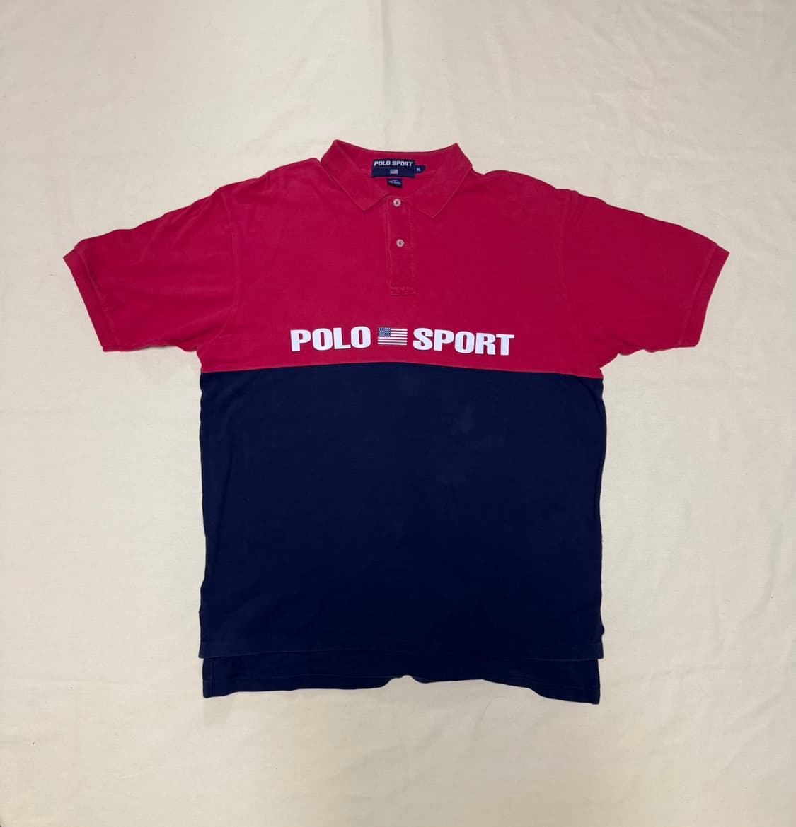 폴로 스포츠 컬러블럭 폴로 셔츠 90s 상품이미지1