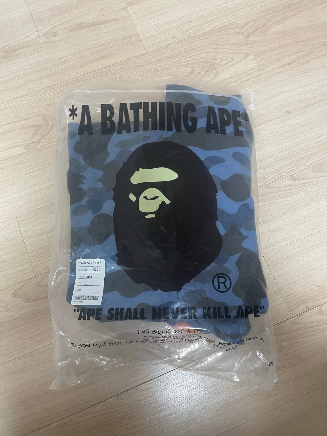 BAPE 베이프 컬러 카모 샤크 풀 집업 네이비 상품이미지3