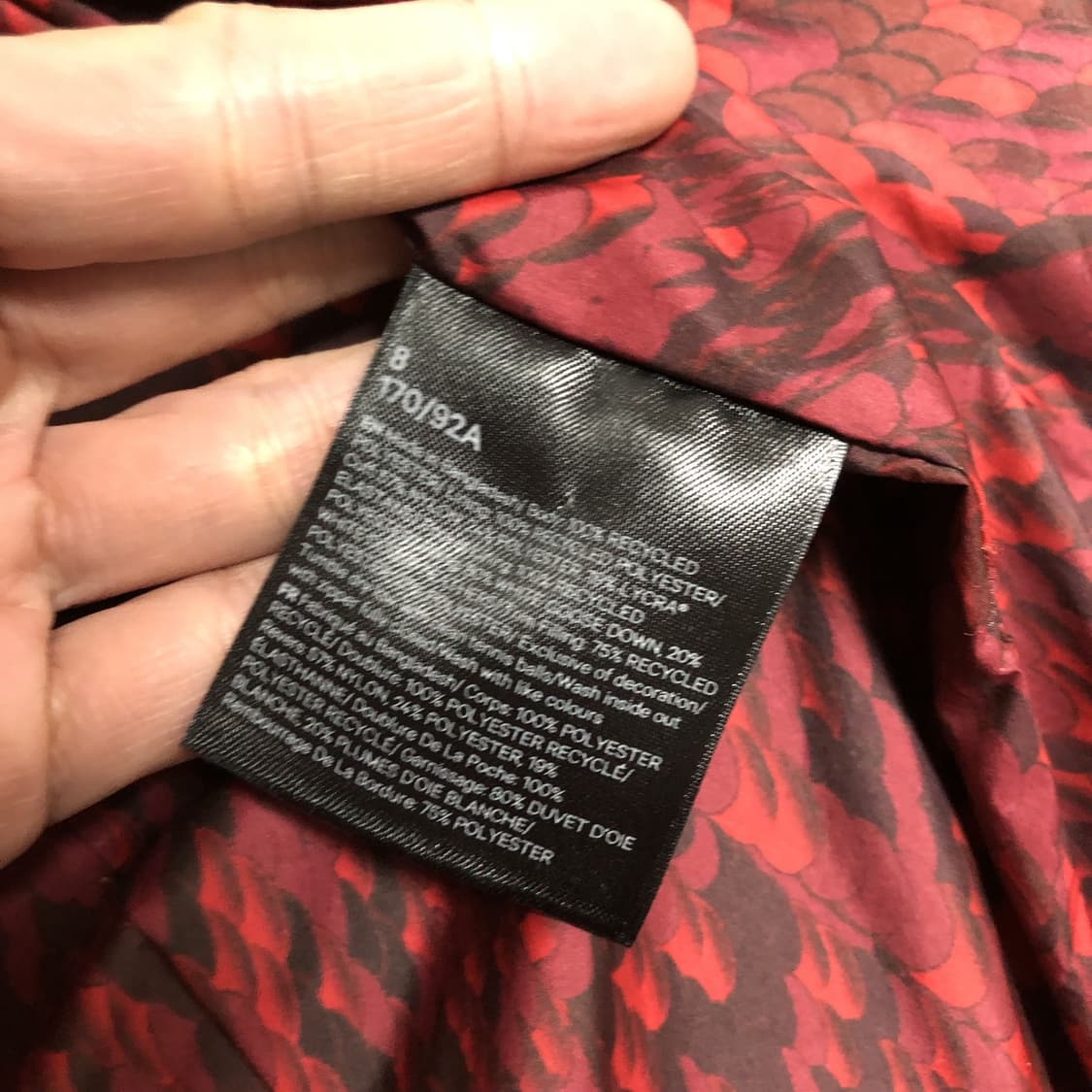 (우먼스 XL) 룰루레몬 lululemon 원더퍼프 크롭 패딩 자켓 레드 상품이미지5