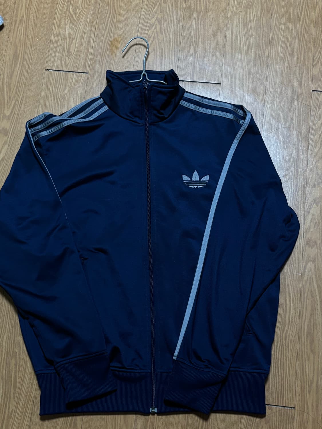 아디다스 구파이어버드 져지 네이비 그레이 남색 회색 져지 트랙탑 자켓 상품이미지3