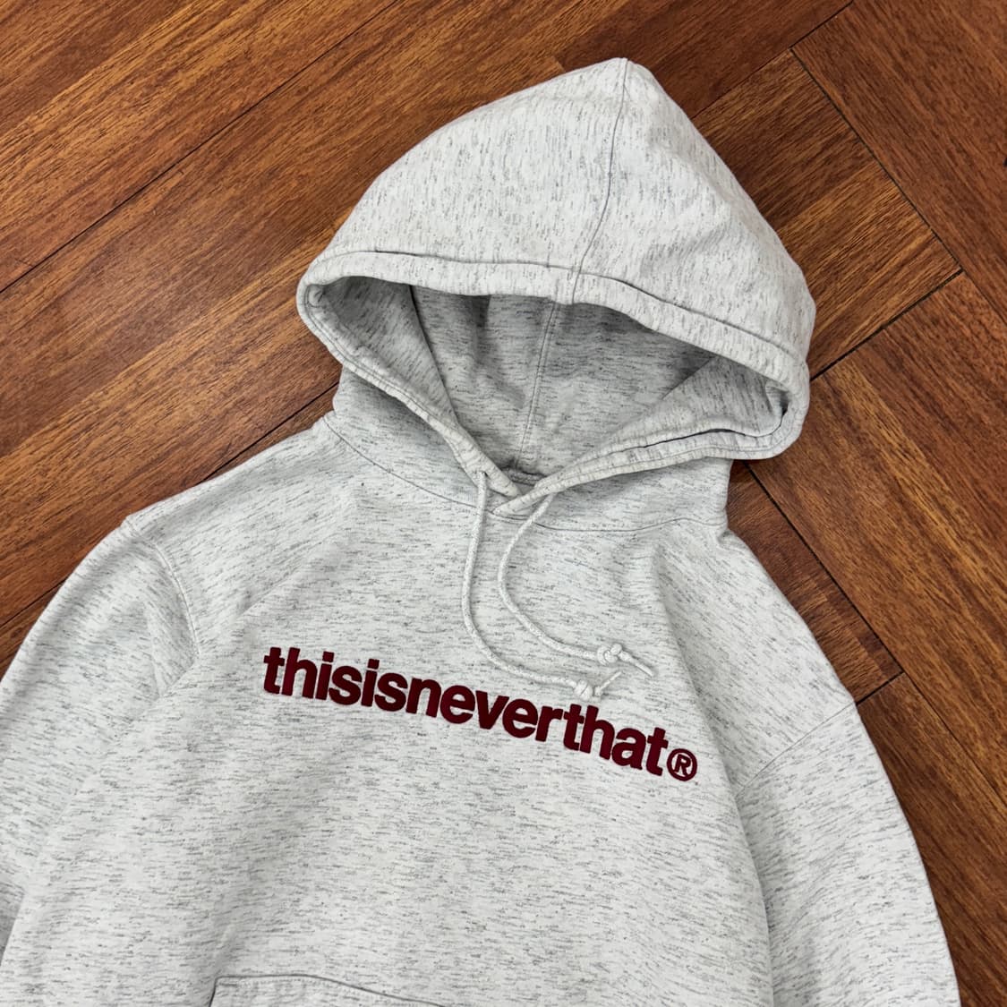 M 디스이즈네버댓 디네댓 자수 빅로고 후드 티셔츠  상품이미지2
